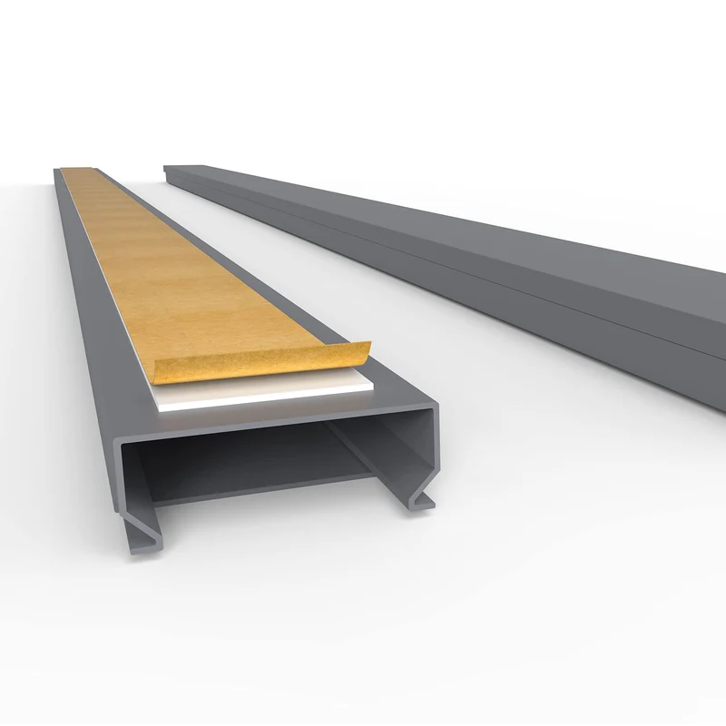 Kabelkanal Selbstklebend Pro mit Schaumklebeband, Kabelschacht 50m 40x16mm - 50x1m, Gray - Grau 50m