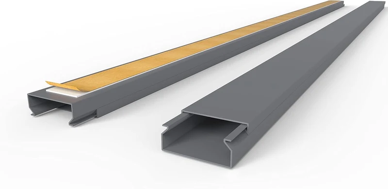 Kabelkanal Selbstklebend Pro mit Schaumklebeband, Kabelschacht 50m 40x16mm - 50x1m, Gray - Grau 50m