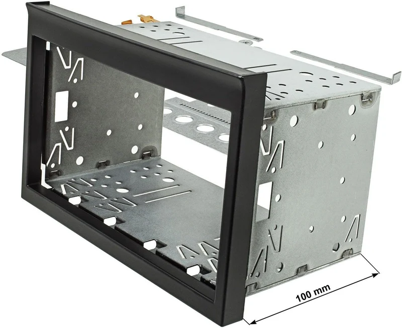 tomzz Audio 2442-000 Doppel DIN Radioblende kompatibel mit Porsche 911 Typ 996 ab1998-2004 schwarz