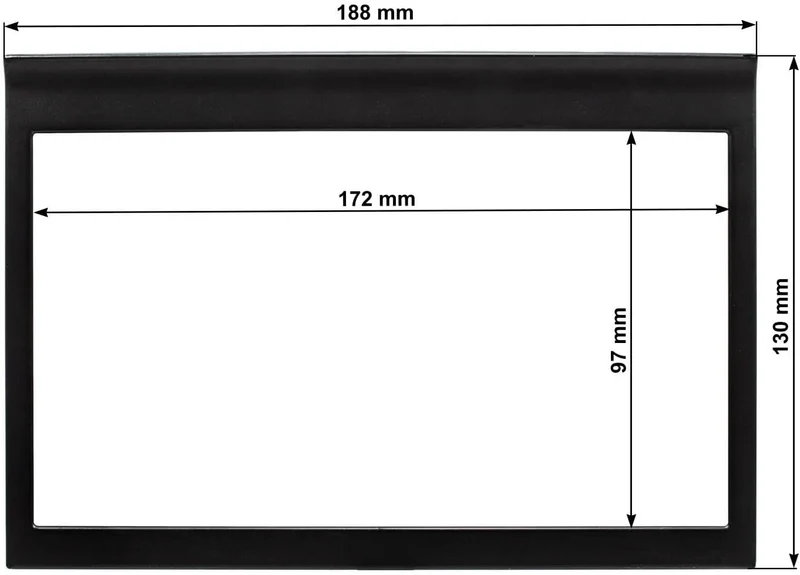 tomzz Audio 2442-000 Doppel DIN Radioblende kompatibel mit Porsche 911 Typ 996 ab1998-2004 schwarz