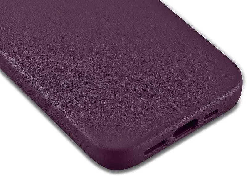 Mobiskin Hülle kompatibel mit Apple iPhone 14 Plus (6,7 Zoll), Handyhülle mit echtem Leder, Case, Sc