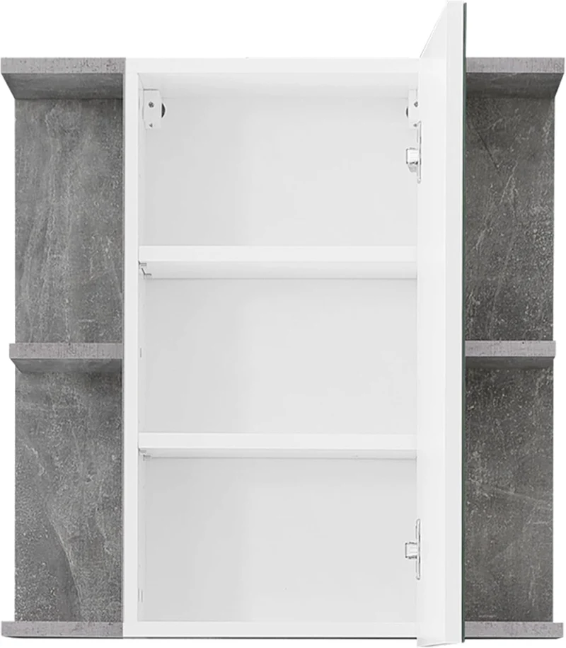 trendteam smart living - Spiegelschrank Spiegel - Badezimmer - Nano - Aufbaumass (BxHxT) 60 x 62 x 2