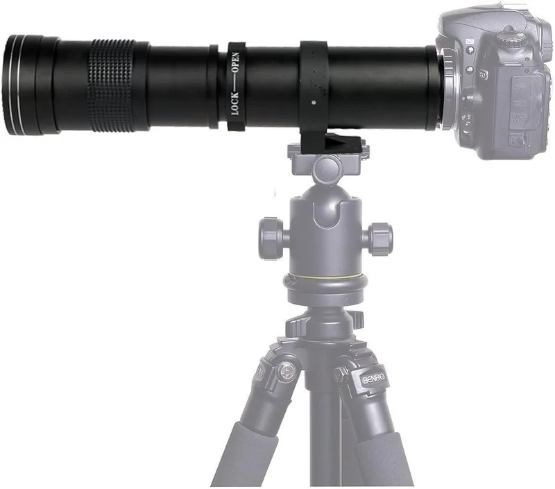 Fotga 420-800mm f/8.3-16 Super Telezoom Objektiv Teleobjektiv Zoomobjektiv Vario-Objektiv Lens mit T