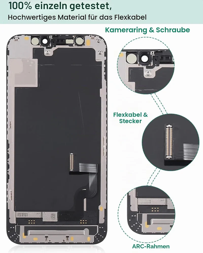 SRJTEK Ersatzbildschirm für iPhone 13 Mini LCD Display für iPhone 13 Mini Touchscreen A2628 Digitize