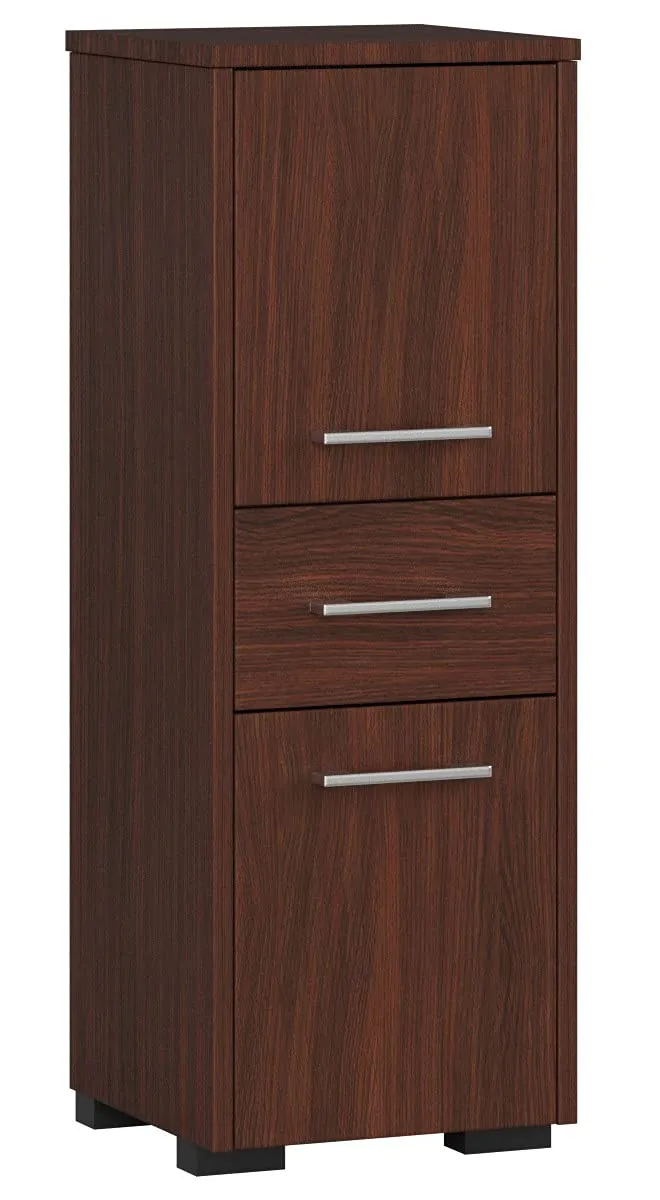 AKORD Badezimmerschrank schränke | Badezimmer kommode | FIN 85 2D1SZ, 2 Türen und 1 Schublade, B30 x