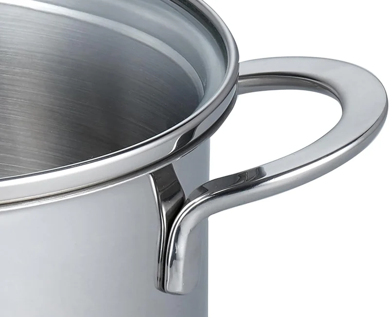 ELO 72555 Fleischtopf 24 cm mit Glasdeckel Serie Galant, Induktion, Edelstahl hochglänzend, mit Lite