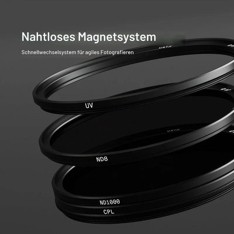 Urth 67mm Magnetisches UV, Polfilter (CPL), ND8, ND1000 Filter Kit (Plus+), 67mm magnetisch