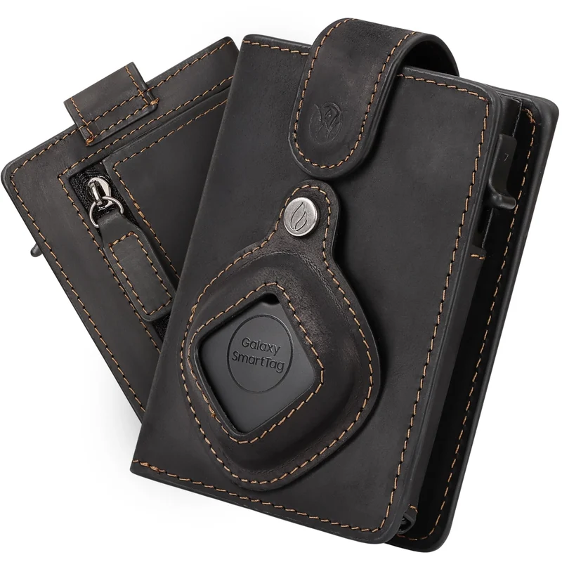 Will Fire® MagFlap® MultiTag | Airtag Android Wallet Samsung Galaxy Smart Tag + Tile Chipolo ATUVOS