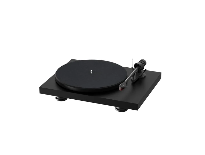 Pro-Ject Debut Carbon EVO, Audiophiler Plattenspieler mit Carbon Tonarm, elektronischer Geschwindigk