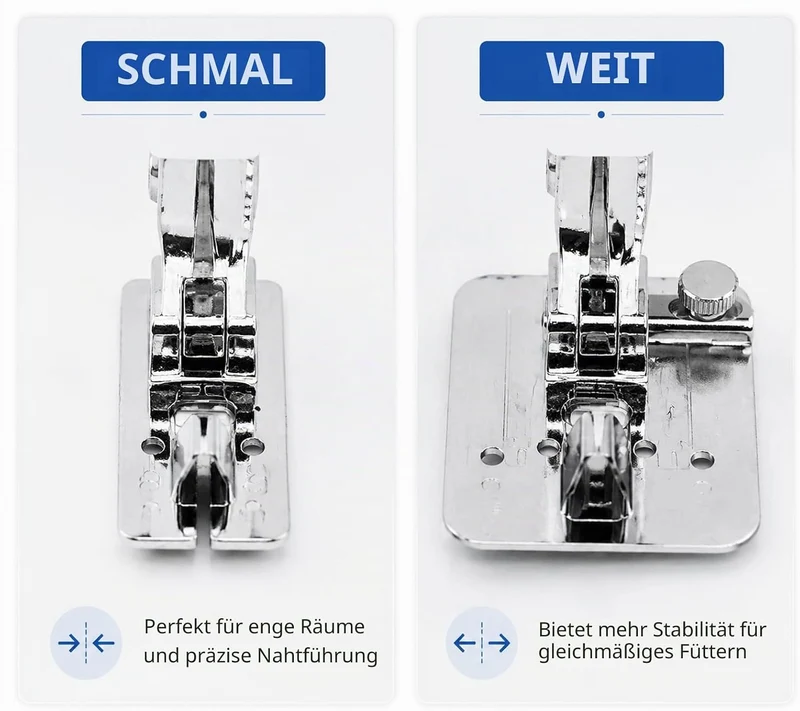 Professionelles Nähfuss-Set für Nähmaschinen von Singer, Brother, Janome, Kenmore, Babylock, Elna, T