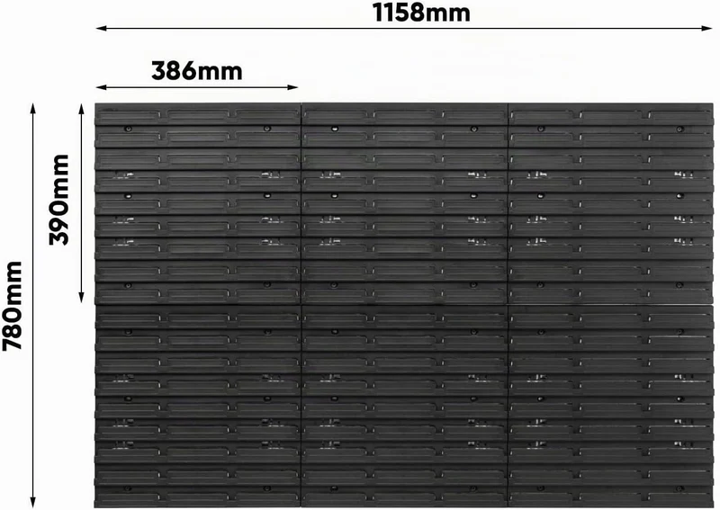 PAFEN Lagersystem 780x1158mm Stapelboxen Wandregal Sichtlagerkästen Schüttenregal Lagersystem 91 Box