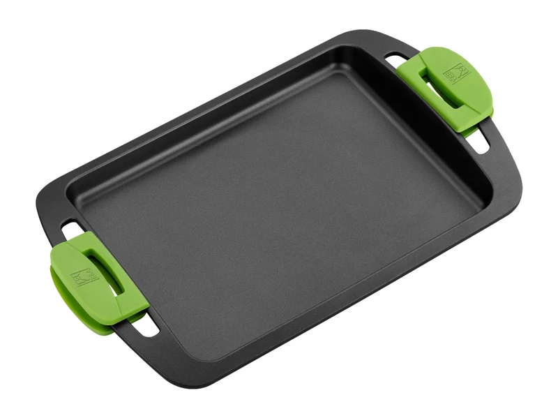 BRA Prior Grillpfanne, Aluminiumguss mit Antihaft-Beschichtung Teflon Classic, Schwarz, 40 cm,geeign