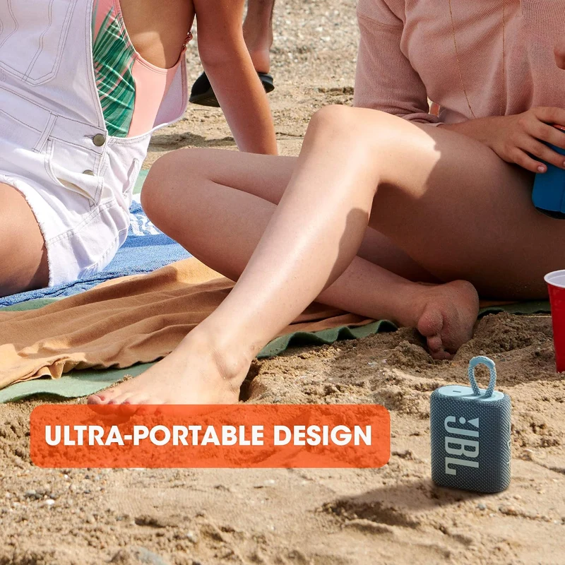 JBL GO 3 kleine Bluetooth Box in Pink – Wasserfester, tragbarer Lautsprecher für unterwegs – Bis zu
