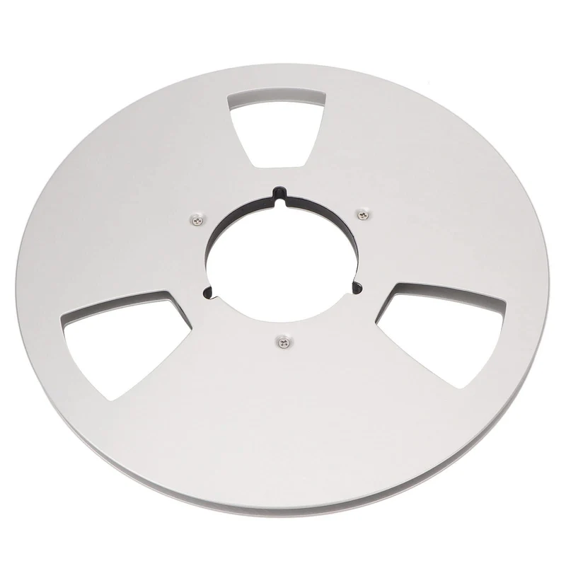 ciciglow 1/4 10 Zoll Leere Bandspule, DREI Löcher Leere Disc Öffnungsmaschine Teile Aluminiumlegieru