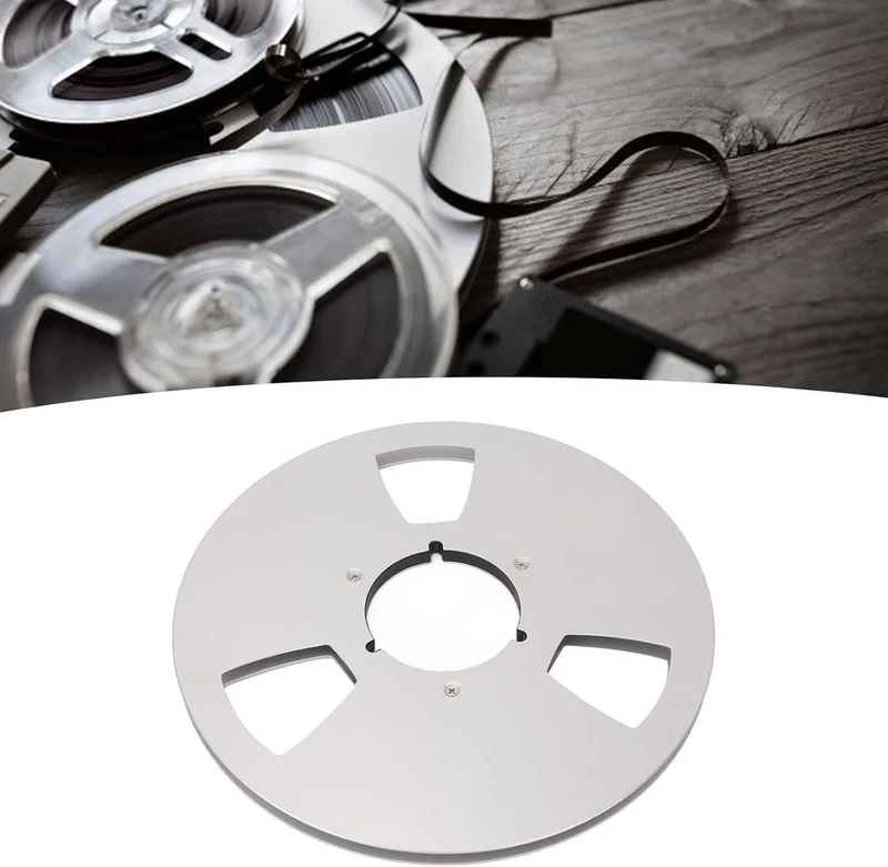 ciciglow 1/4 10 Zoll Leere Bandspule, DREI Löcher Leere Disc Öffnungsmaschine Teile Aluminiumlegieru