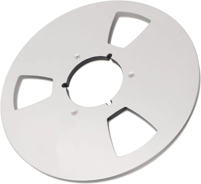 ciciglow 1/4 10 Zoll Leere Bandspule, DREI Löcher Leere Disc Öffnungsmaschine Teile Aluminiumlegieru