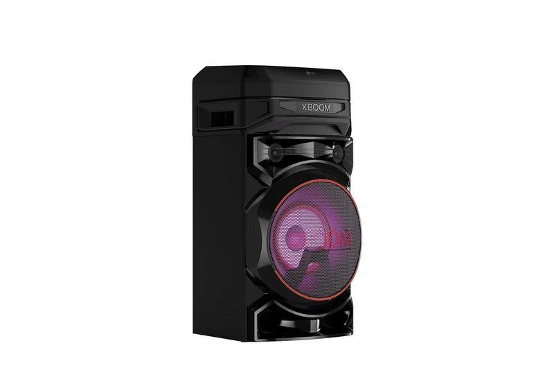 LG XBOOM RNC5, 2-Wege-Soundsystem mit 3 Lautsprechern (Karaoke- & DJ-Funktionen, Beleuchtung), Schwa