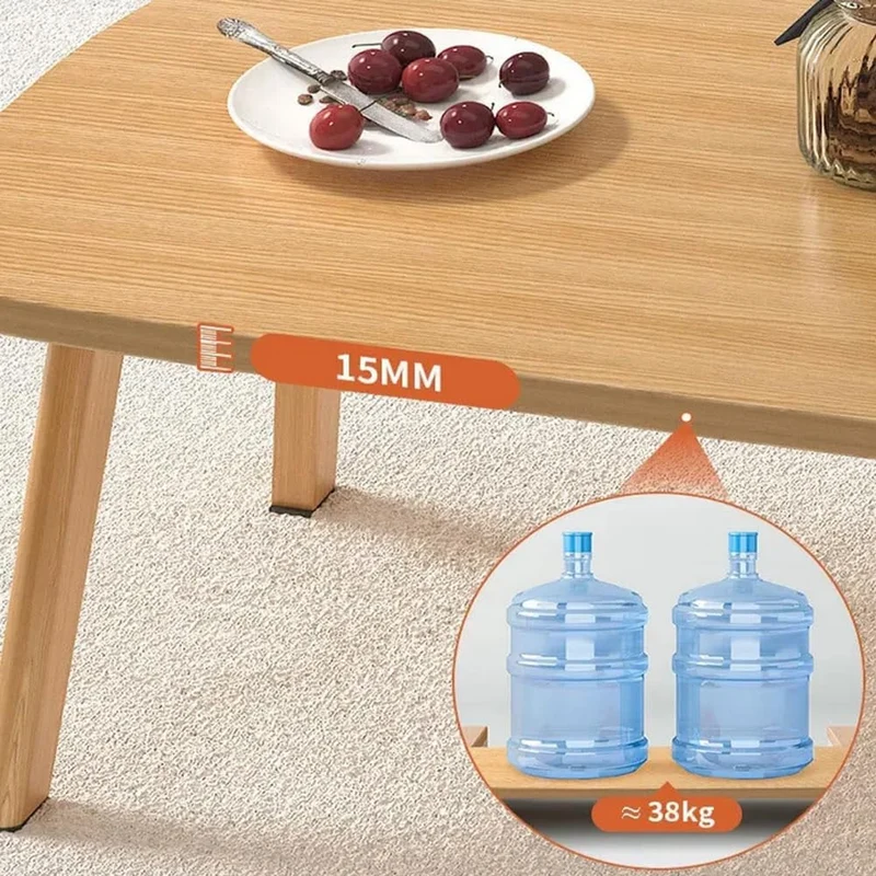Couchtisch Klappbarer, Wohnzimmertisch Klein Holz, Tisch-Bein-Schnallendesign, Keine Montage erforde