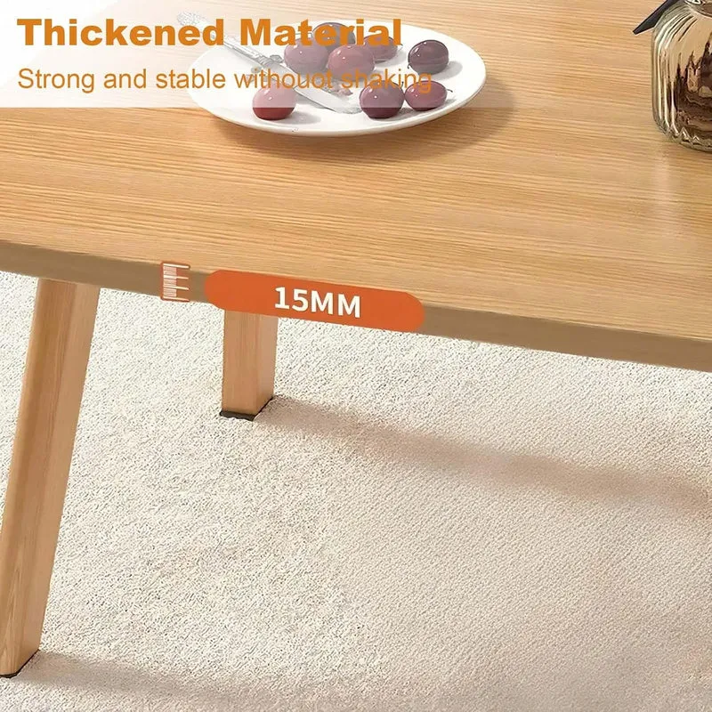 Couchtisch Klappbarer, Wohnzimmertisch Klein Holz, Tisch-Bein-Schnallendesign, Keine Montage erforde