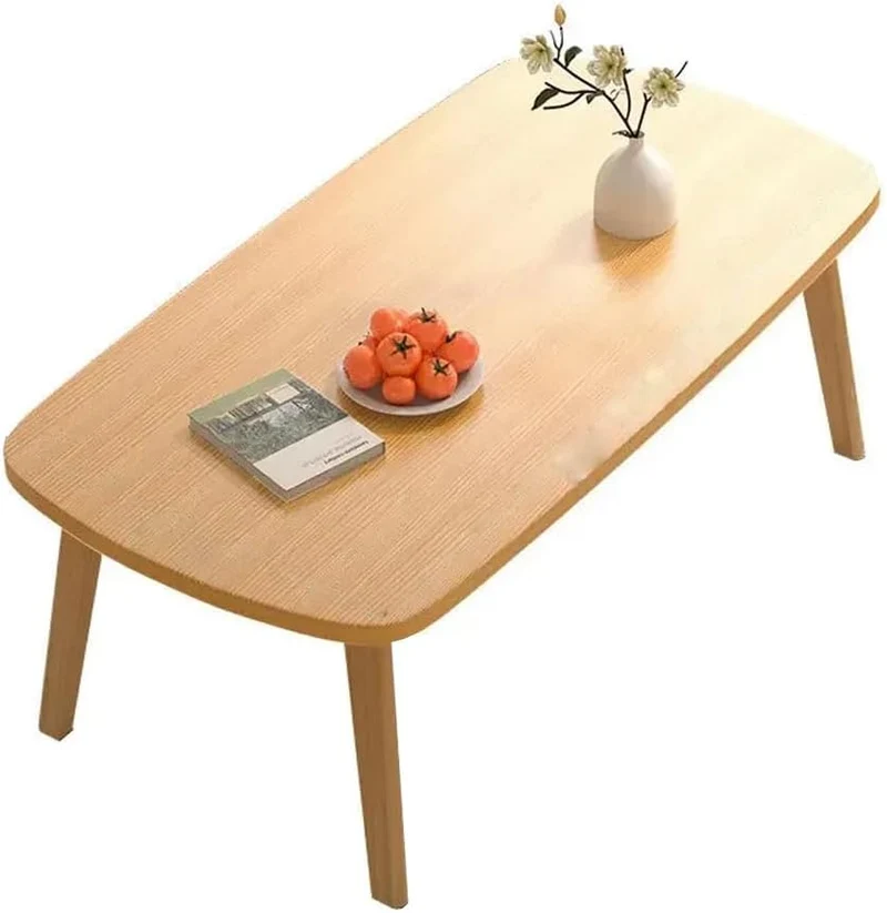 Couchtisch Klappbarer, Wohnzimmertisch Klein Holz, Tisch-Bein-Schnallendesign, Keine Montage erforde