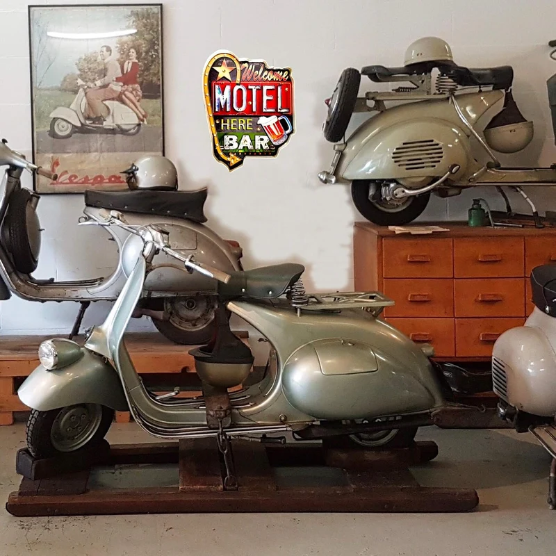 DiiliHiiri Leuchtschild Retro-Schild Wandschild im Vintage-Stil LED Schild Dekoschild Zubehör für Wo
