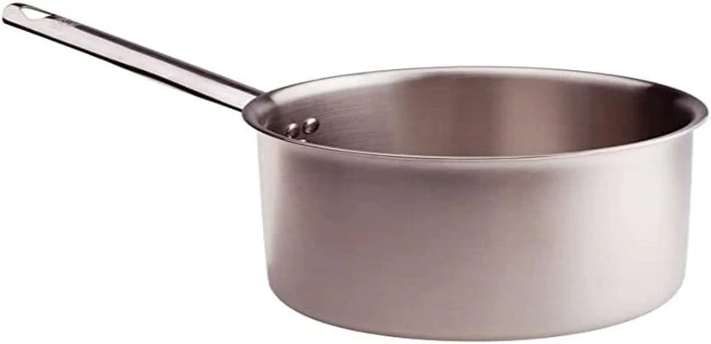 Pentole Agnelli ALIX105ALIN16 Hoher Auflauf mit Stahlgriff, Aluminium-Stahl-Trilaminat zur Induktion