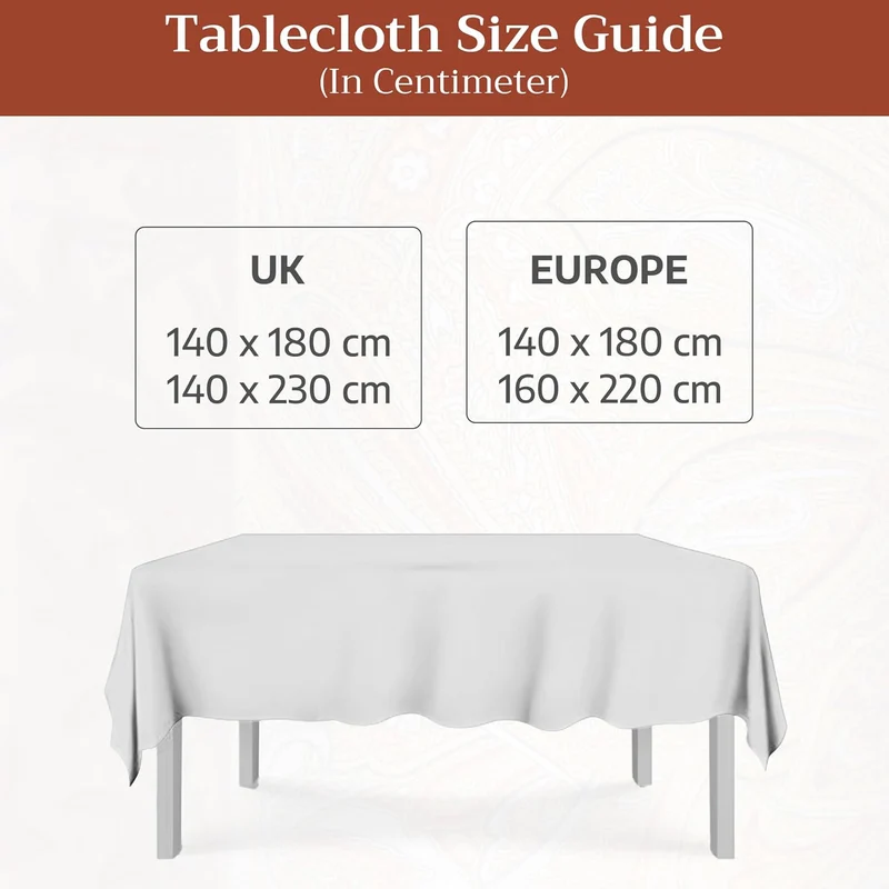 Maison d' Hermine Potiron 100% Baumwolle Tischdecke für Küche | Abendessen | Tischplatte | Dekoratio