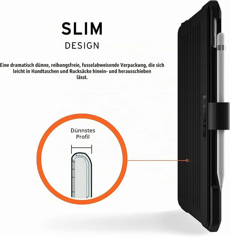 URBAN ARMOR GEAR Metropolis Hülle Apple iPad 10,2" (2020 & 2019) Schutzhülle (Wake/Sleep Funktion, A