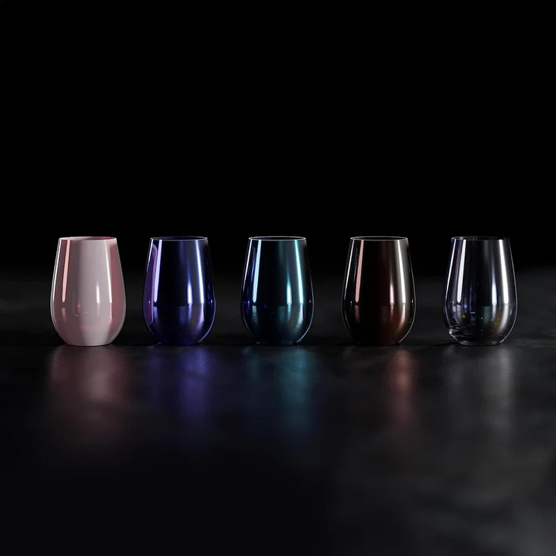 Stölzle Lausitz Longdrinkbecher Mirror Iodin-Weiss / 6er Set Trinkgläser/Cocktailgläser/hochwertiges