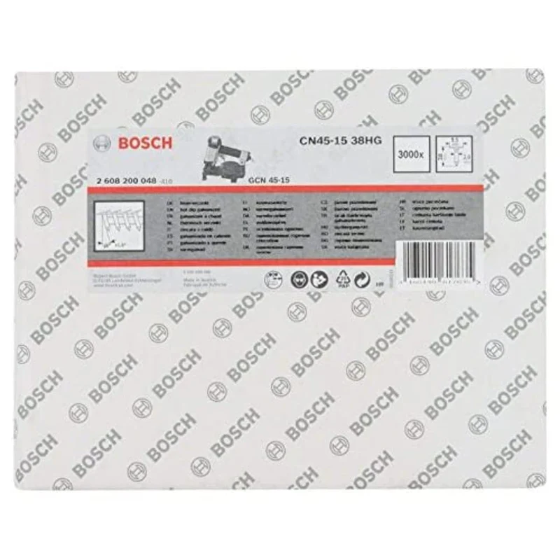 Bosch Professional Dachpappennagel CN 45-15 HG 38 mm, feuerverzinkt, 2608200048, 38 mm