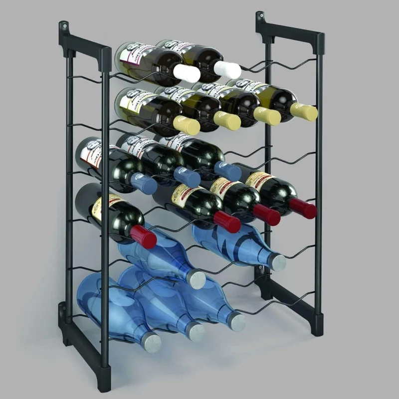 Metaltec Weinregal Chianti für 30 Flaschen, Epotherm-Beschichtung