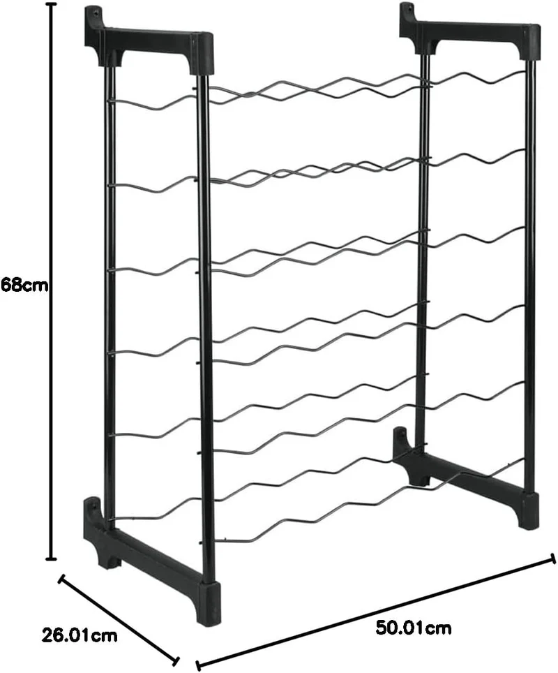 Metaltec Weinregal Chianti für 30 Flaschen, Epotherm-Beschichtung