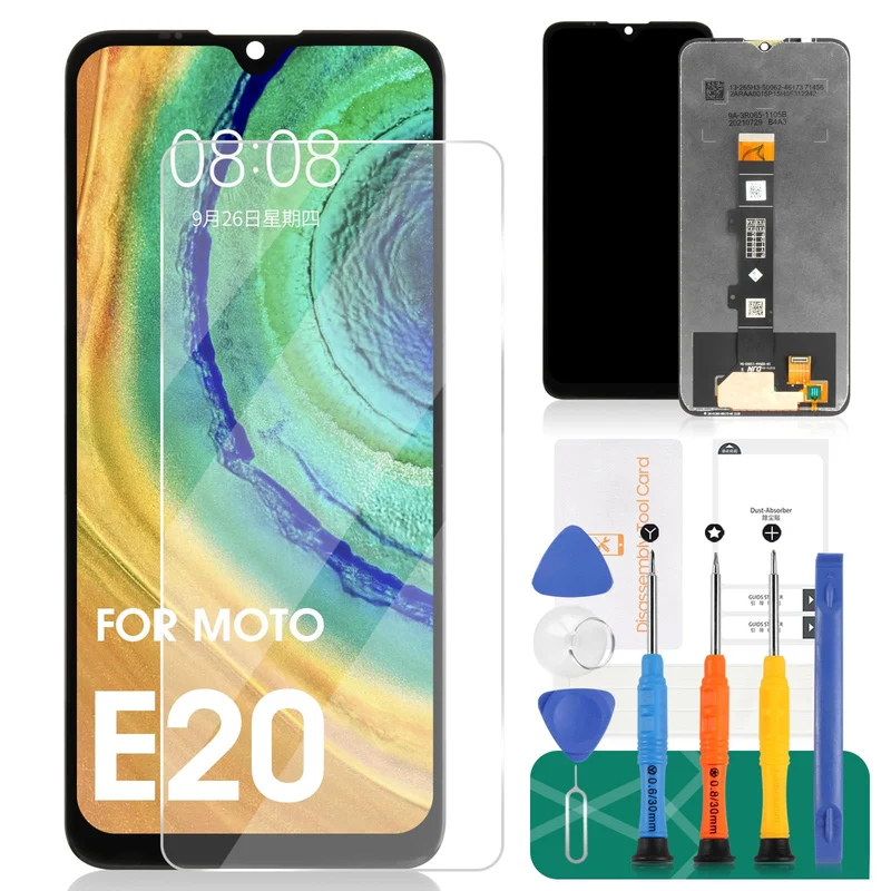 Für Motorola Moto E20 LCD-Bildschirm für Motorola E20 Bildschirm Ersatz E20 LCD Display XT2155 Touch