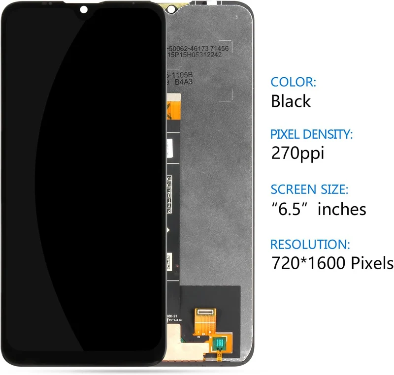 Für Motorola Moto E20 LCD-Bildschirm für Motorola E20 Bildschirm Ersatz E20 LCD Display XT2155 Touch