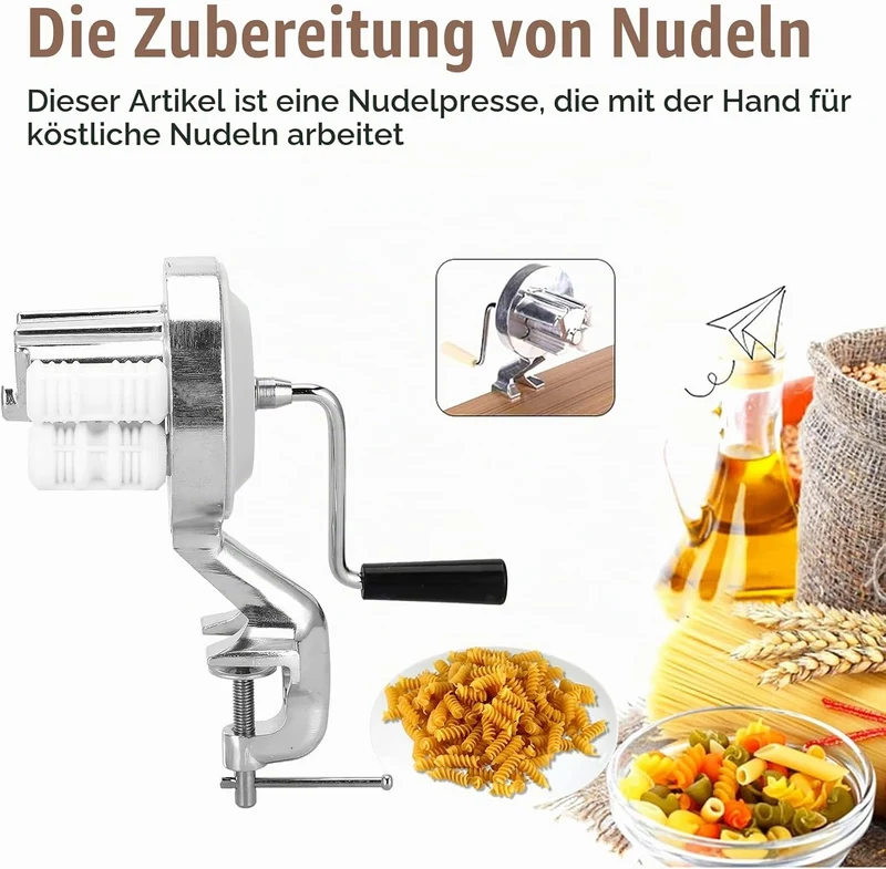 Teigwaren Hersteller Maschine Aluminiumlegierung Hand Betreiben Nudel Presse Maschinen Küchen Lebens