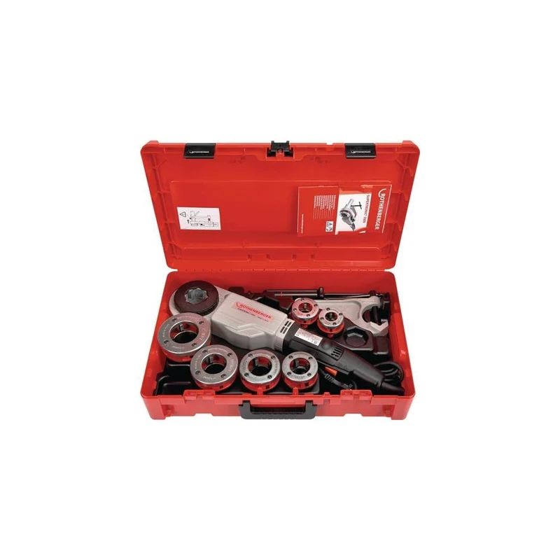 ROTHENBERGER 71256 SUPERTRONIC 2000 Set Gewindeschneidmaschine, BSPT R Gewind, 1/2"-2" Arbeitsbereic