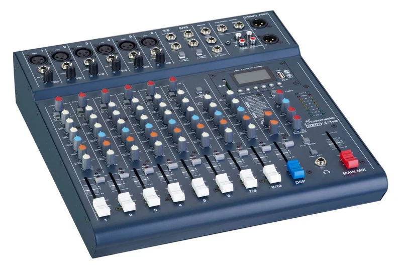 Studiomaster Club XS 10-Kanal-Mixer Schreibtisch USB SD Recorder Bluetooth Wiedergabe DJ XS 10 Chann
