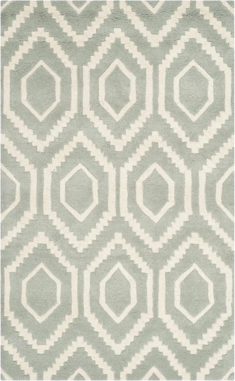SAFAVIEH Zeitgenössische Teppich für Wohnzimmer, Esszimmer, Schlafzimmer - Chatham Collection, Kurze