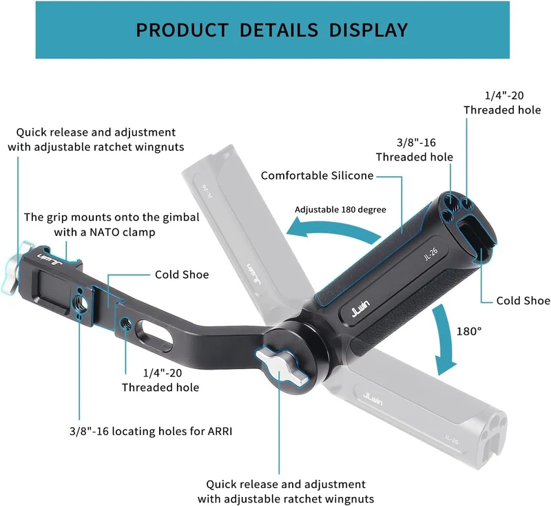 FOTGA Sling Handgriff Handgrip Grip für DJI RS2/RSC2/RS3/RS3 Pro/RS3 Mini Gimbal Handheld Stabilizer