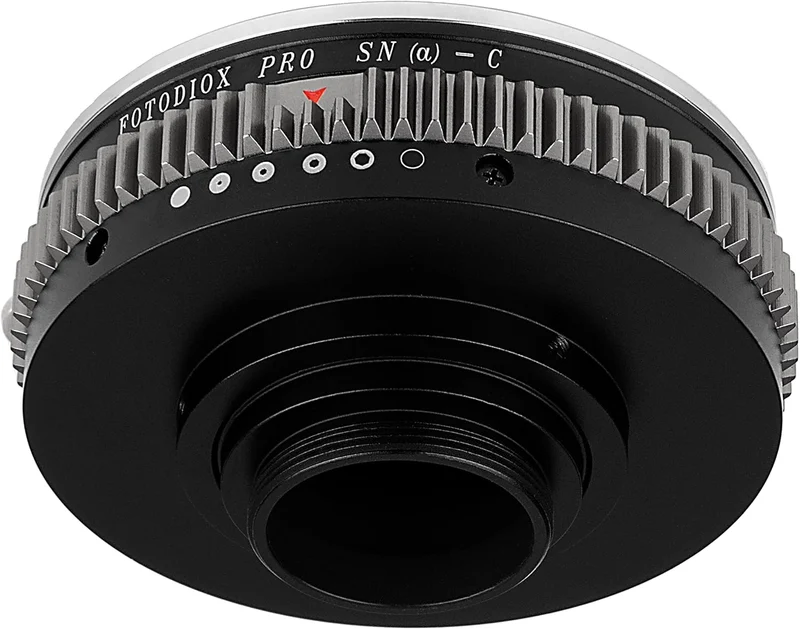 Fotodiox Pro Lens Mount Adapter Compatible with Sony A-Mount and Minolta AF Lenses to C-Mount Camera
