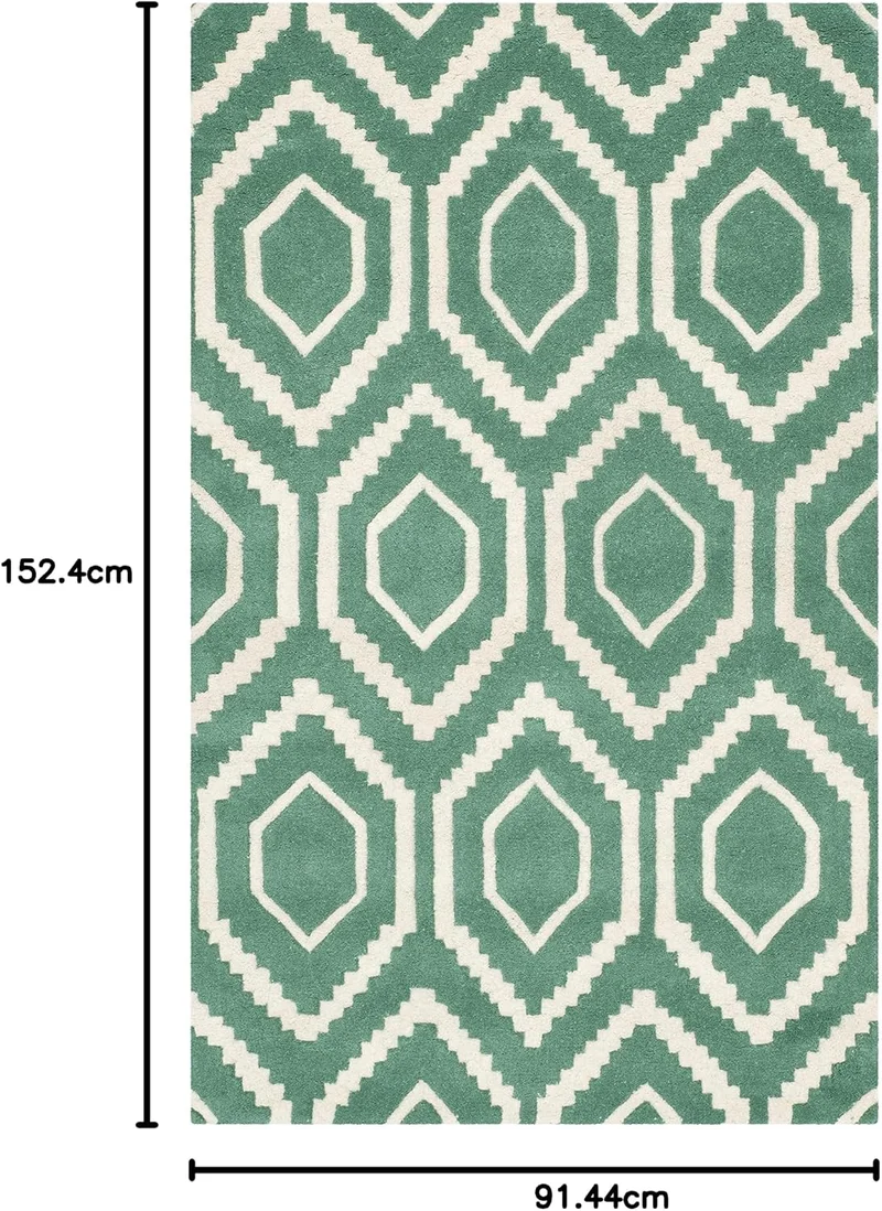 SAFAVIEH Zeitgenössische Teppich für Wohnzimmer, Esszimmer, Schlafzimmer - Chatham Collection, Kurze