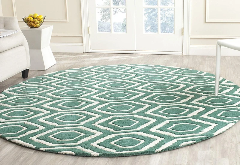SAFAVIEH Zeitgenössische Teppich für Wohnzimmer, Esszimmer, Schlafzimmer - Chatham Collection, Kurze