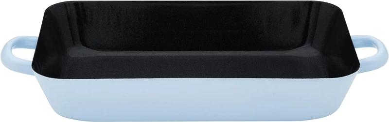 Riess, 0045-028, Bratpfanne 29/18 cm, BACKEMAILLE BLAU, LBH 36.5x18.2x5.2 cm, Gew. 0.727kg, Volumen