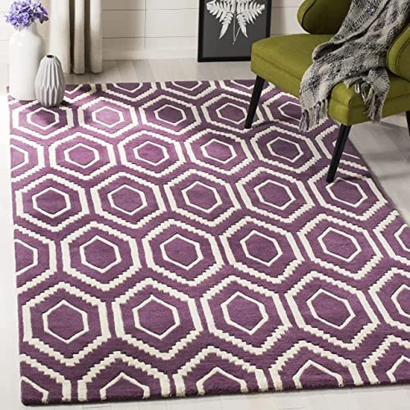 SAFAVIEH Zeitgenössische Teppich für Wohnzimmer, Esszimmer, Schlafzimmer - Chatham Collection, Kurze