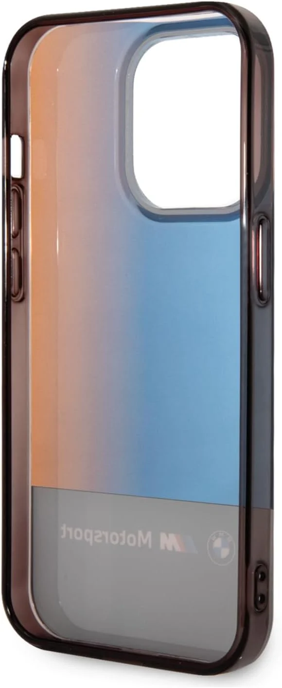 CG MOBILE BMW Handyhülle für iPhone 14 Pro Max in Schwarz IML Mid Fading Tricolor, Anti-Scratch PC/T