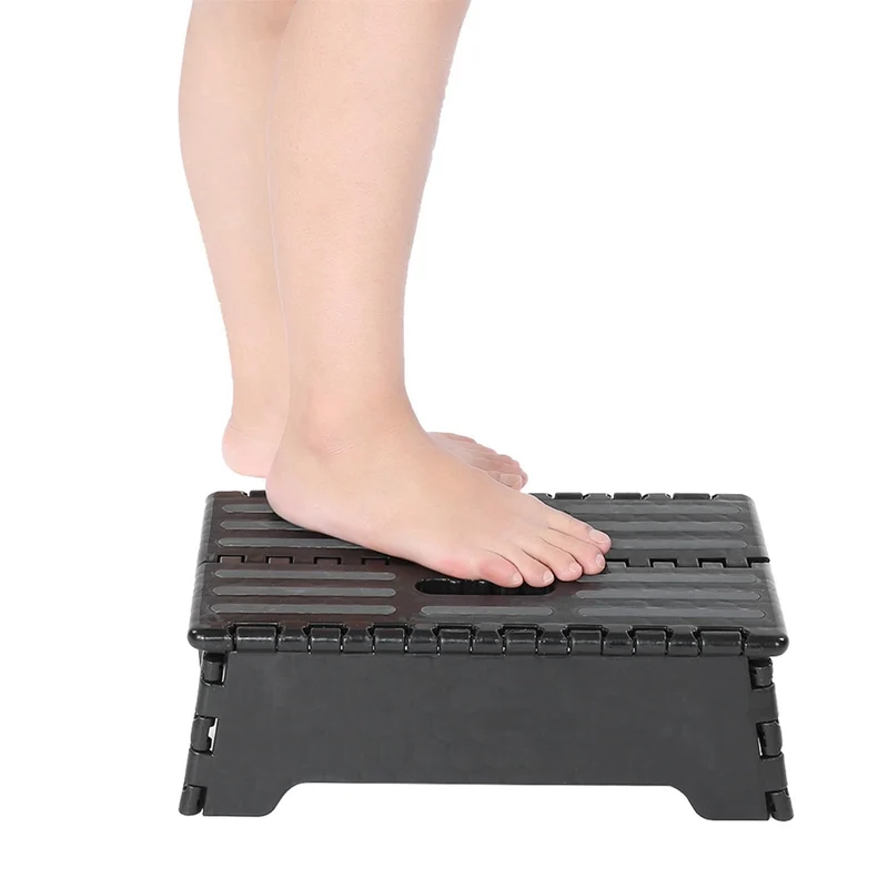 Faltbare Einzelne Trittstufe, 37,8 x 21,6 x 13 cm für ältere Menschen und Behinderte, tragbarer Hock