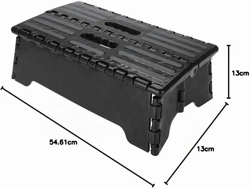 Faltbare Einzelne Trittstufe, 37,8 x 21,6 x 13 cm für ältere Menschen und Behinderte, tragbarer Hock