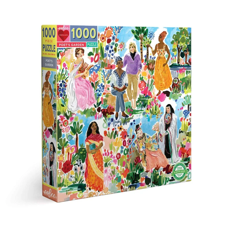 eeBoo - Puzzles - Poet's Garden, 1000 Pc - (EPZTPOT)
