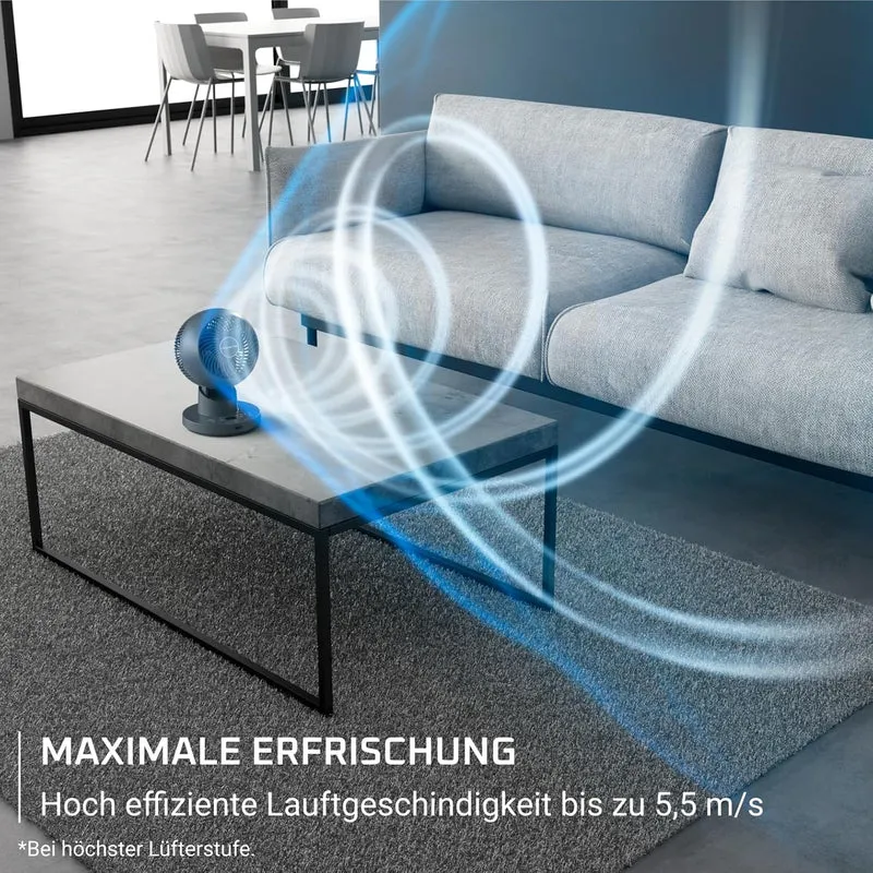 Rowenta Turbo Swift Compact Tischventilator, multidirektionale Schwenkfunktion, bis zu 50% Energieei