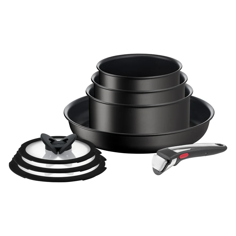 Tefal L3959053 Ingenio Unlimited On Töpfe- und Pfannen-Set, stapelbar, abnehmbarer Griff, platzspare